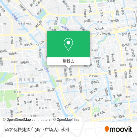 尚客优快捷酒店(商业广场店)地图