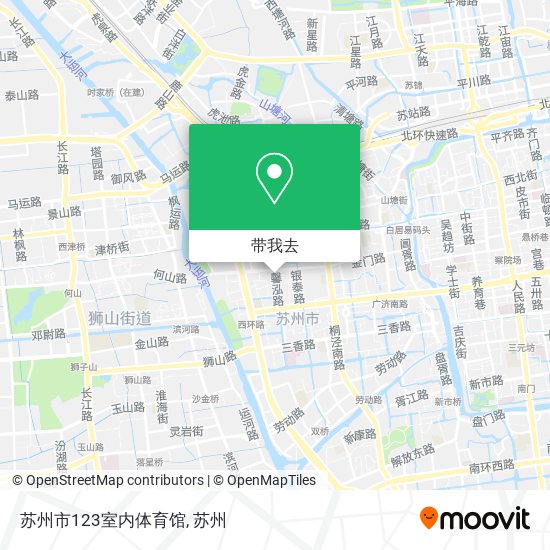 苏州市123室内体育馆地图