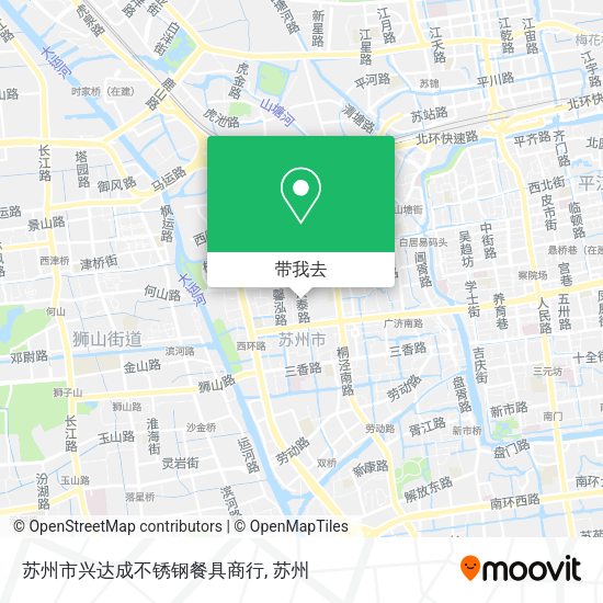 苏州市兴达成不锈钢餐具商行地图