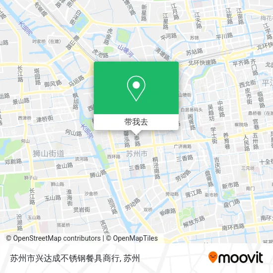 苏州市兴达成不锈钢餐具商行地图