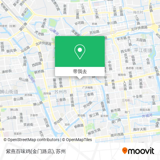 紫燕百味鸡(金门路店)地图