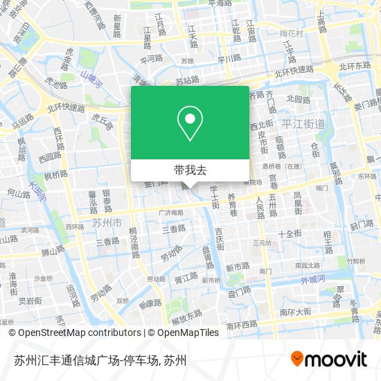苏州汇丰通信城广场-停车场地图