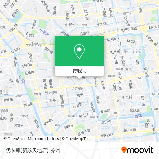 优衣库(新苏天地店)地图