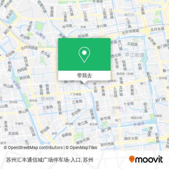 苏州汇丰通信城广场停车场-入口地图