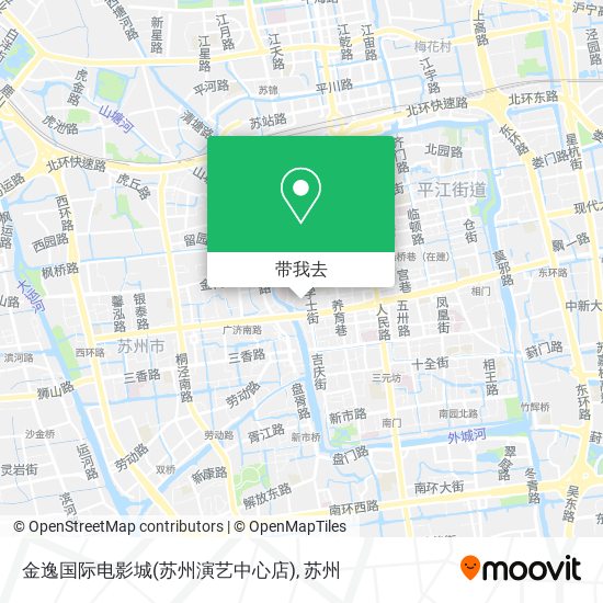 金逸国际电影城(苏州演艺中心店)地图