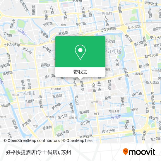 好格快捷酒店(学士街店)地图