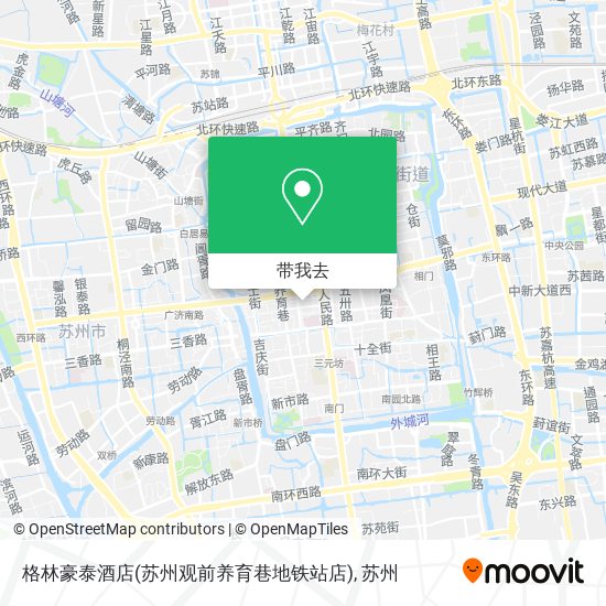 格林豪泰酒店(苏州观前养育巷地铁站店)地图