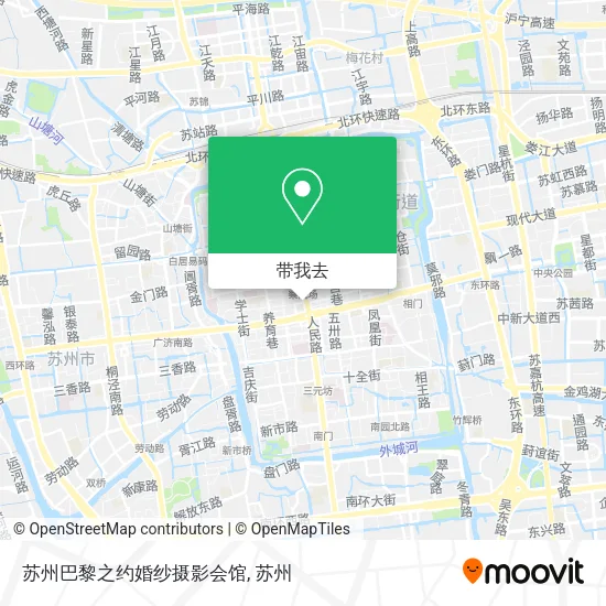 苏州巴黎之约婚纱摄影会馆地图