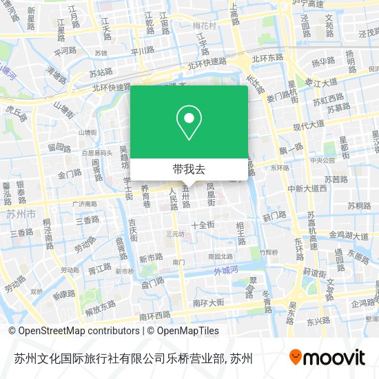 苏州文化国际旅行社有限公司乐桥营业部地图