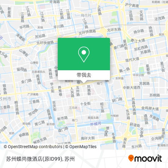 苏州蝶尚微酒店(原ID99)地图