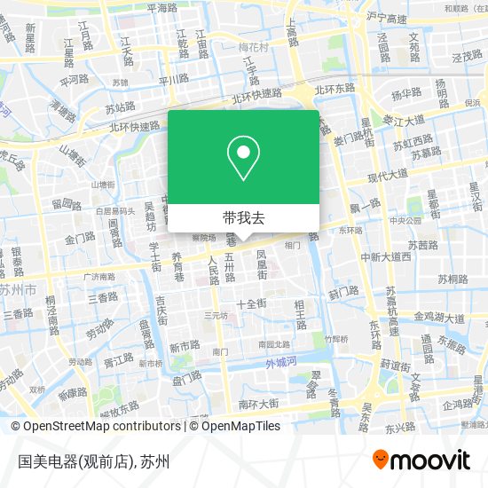 国美电器(观前店)地图