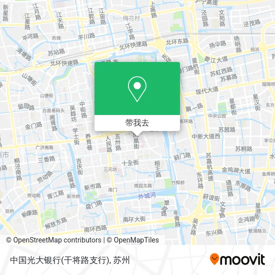 中国光大银行(干将路支行)地图