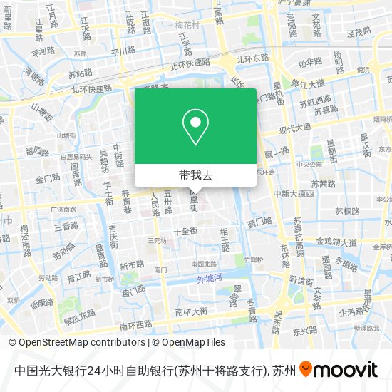 中国光大银行24小时自助银行(苏州干将路支行)地图