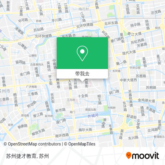 苏州捷才教育地图