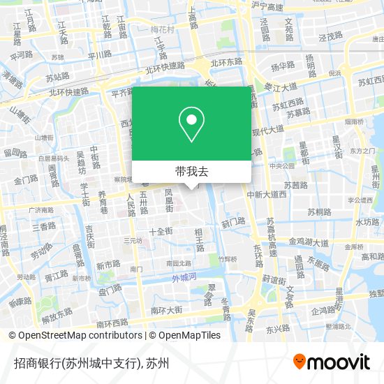 招商银行(苏州城中支行)地图