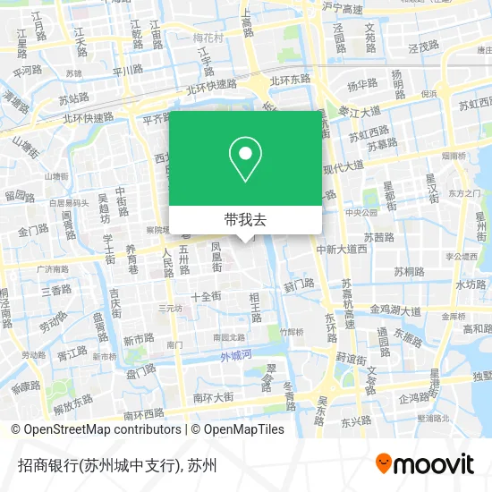 招商银行(苏州城中支行)地图