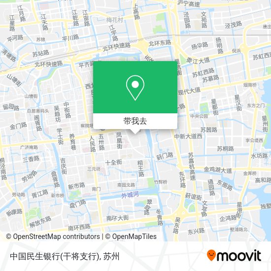 中国民生银行(干将支行)地图