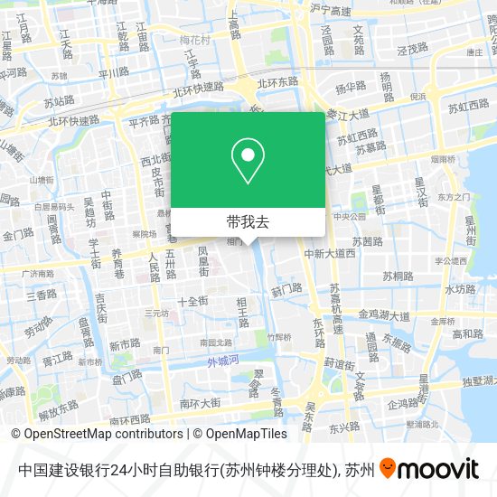 中国建设银行24小时自助银行(苏州钟楼分理处)地图