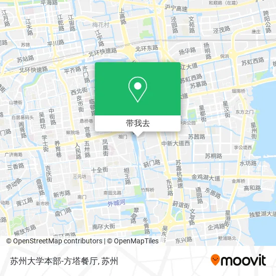 苏州大学本部-方塔餐厅地图