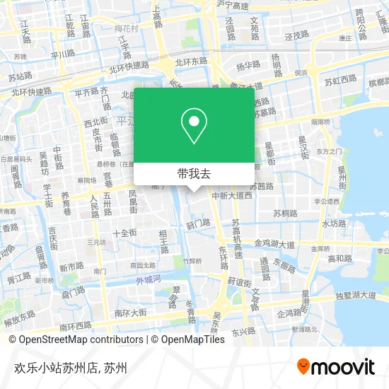 欢乐小站苏州店地图