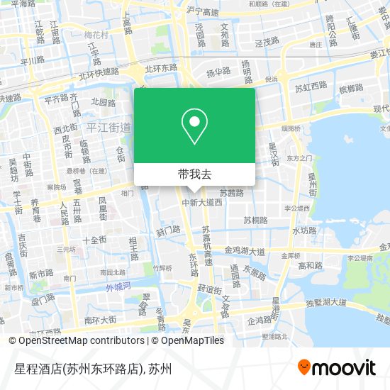 星程酒店(苏州东环路店)地图