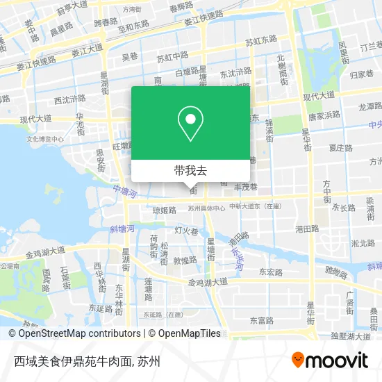 西域美食伊鼎苑牛肉面地图