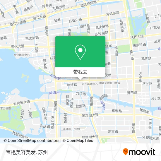 宝艳美容美发地图