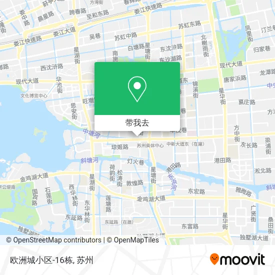 欧洲城小区-16栋地图