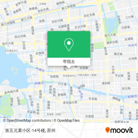 第五元素小区-14号楼地图