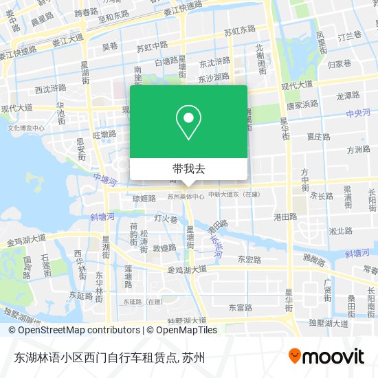 东湖林语小区西门自行车租赁点地图