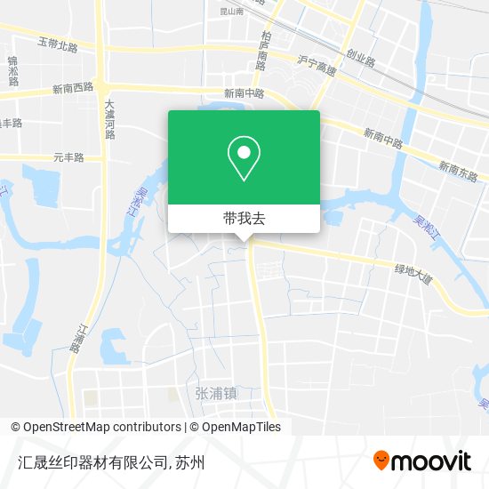 汇晟丝印器材有限公司地图