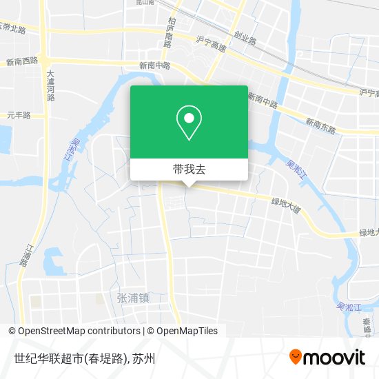 世纪华联超市(春堤路)地图