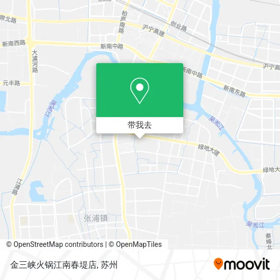 金三峡火锅江南春堤店地图