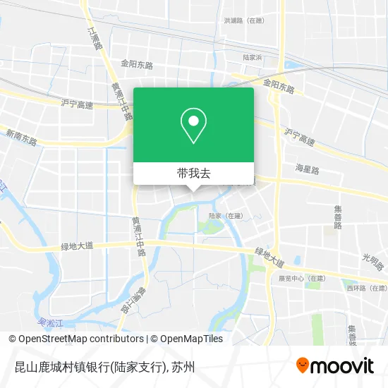 昆山鹿城村镇银行(陆家支行)地图