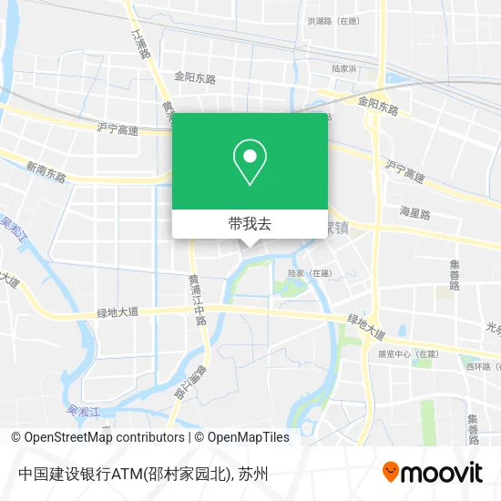 中国建设银行ATM(邵村家园北)地图
