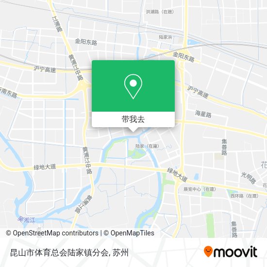 昆山市体育总会陆家镇分会地图