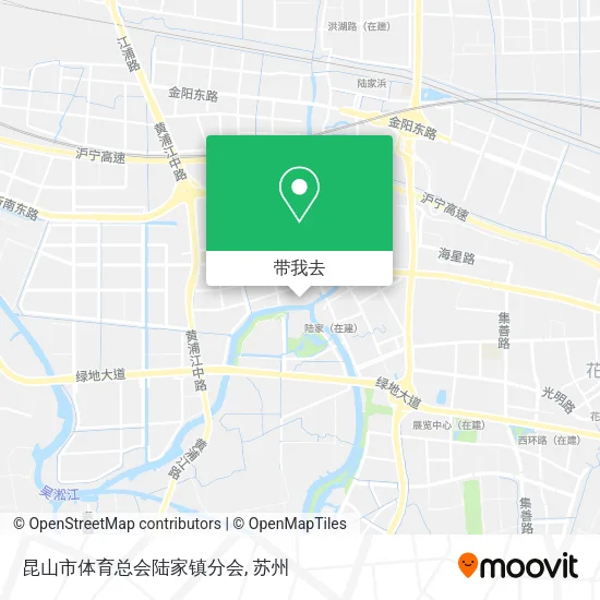 昆山市体育总会陆家镇分会地图