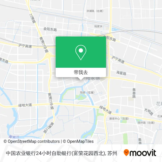 中国农业银行24小时自助银行(富荣花园西北)地图