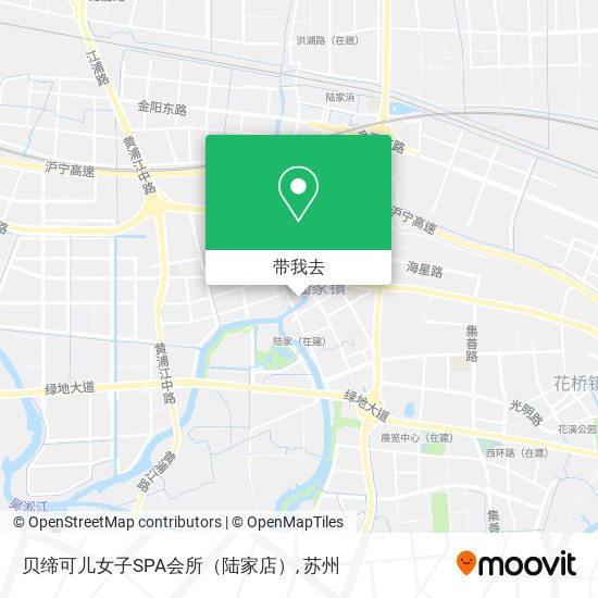 贝缔可儿女子SPA会所（陆家店）地图