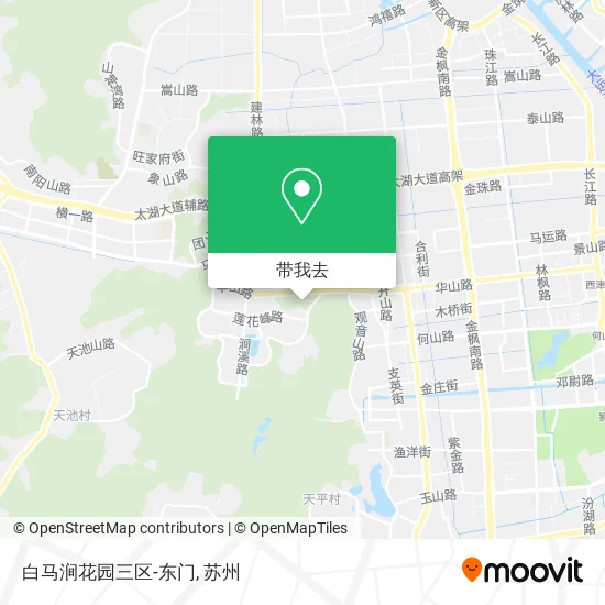 白马涧花园三区-东门地图