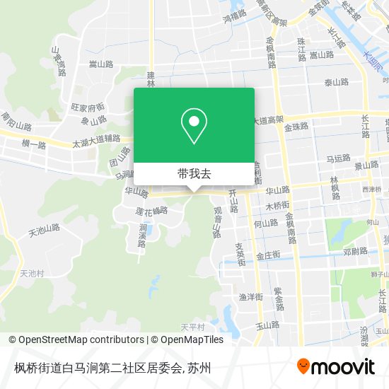 枫桥街道白马涧第二社区居委会地图