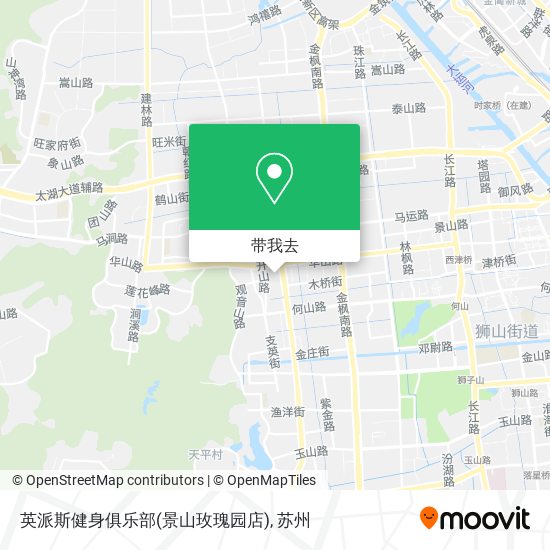 英派斯健身俱乐部(景山玫瑰园店)地图