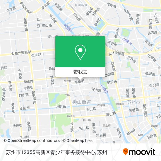 苏州市12355高新区青少年事务接待中心地图