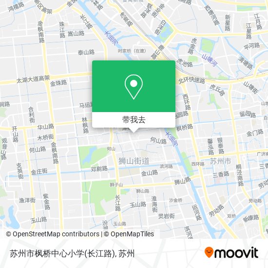 苏州市枫桥中心小学(长江路)地图