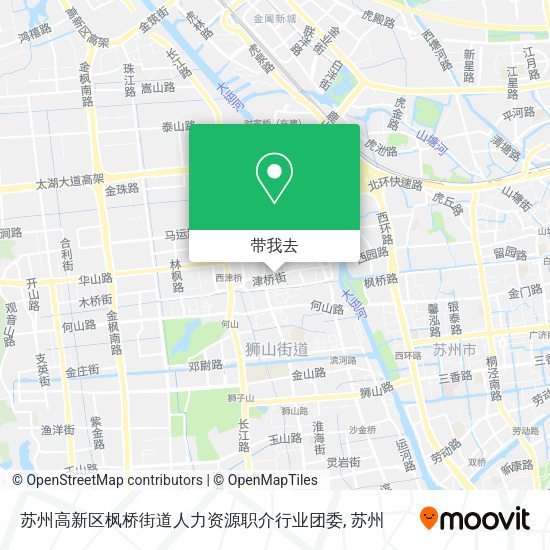 苏州高新区枫桥街道人力资源职介行业团委地图