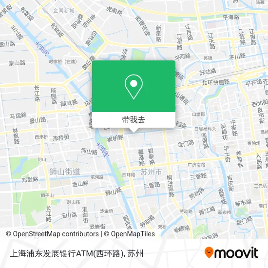 上海浦东发展银行ATM(西环路)地图