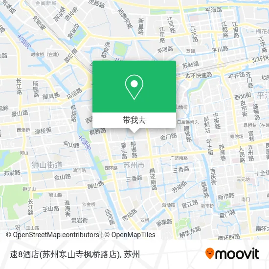 速8酒店(苏州寒山寺枫桥路店)地图