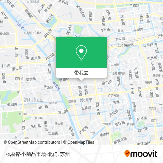 枫桥路小商品市场-北门地图