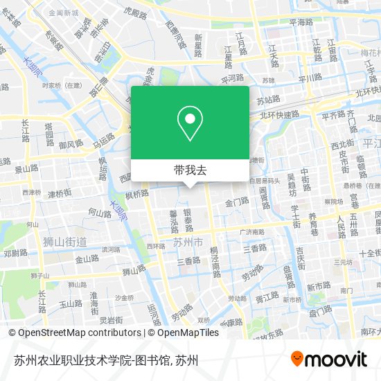 苏州农业职业技术学院-图书馆地图
