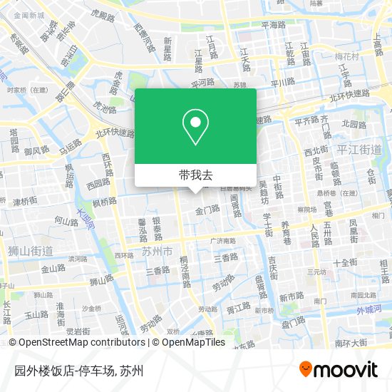 园外楼饭店-停车场地图